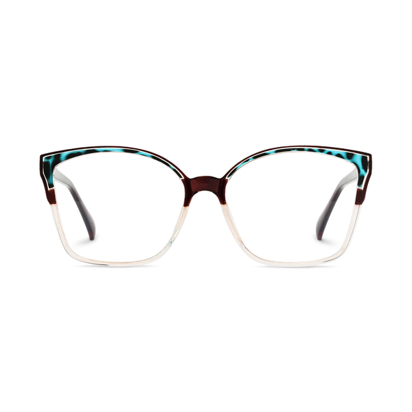 Eydology Annabelle Blue Tortoise Women's Cat Eye Glasses 2