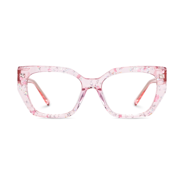 Eydology Nora Crystal Pink Eyeglasses1