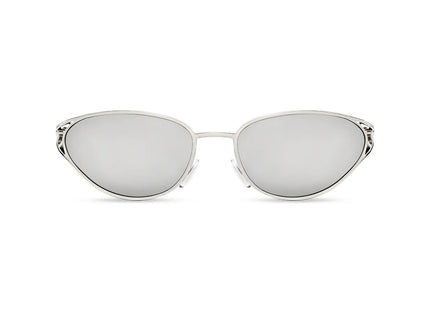 IK007 Silver Oval Metal Fashion Glasses
