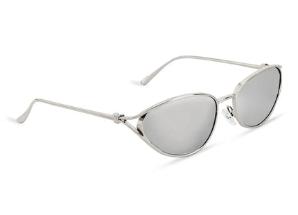 IK007 Silver Oval Metal Fashion Glasses