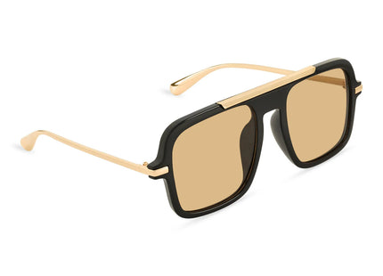 IK006 Black Square Aviator Fashion Glasses