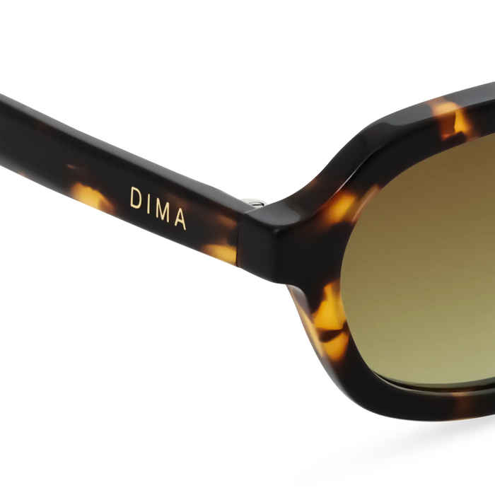 DIMA Eyewear Rayna Dark Tortoise Frame Mustard Gradient Lens 5