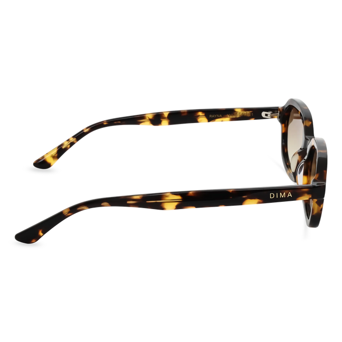 DIMA Eyewear Rayna Dark Tortoise Frame Mustard Gradient Lens 4