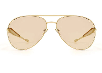 IK001 Gold Aviator Tinted Glasses