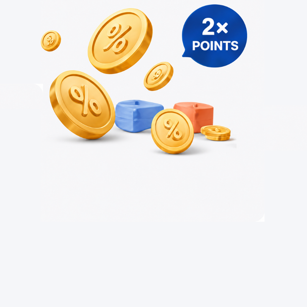 Banner image for: <p><strong>Earn 2x Points on Every Order</strong></p>