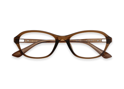 Aspen Dark Brown Round Glasses 1