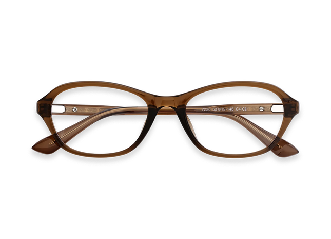 Aspen Dark Brown Round Glasses 1