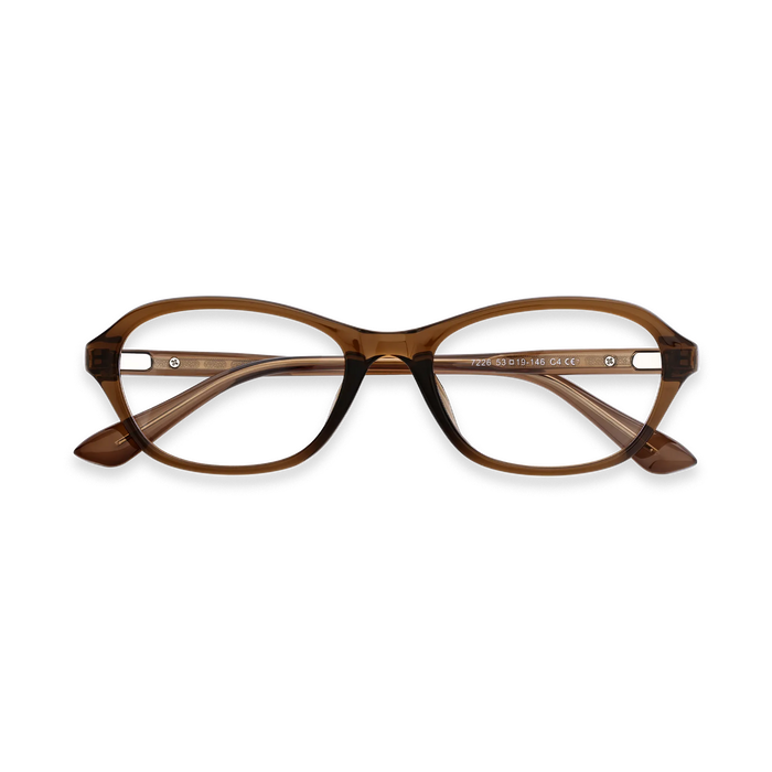 Aspen Dark Brown Round Glasses 1