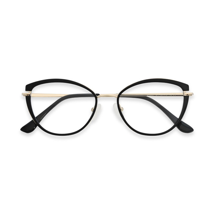 Barrett Gold/Black Cat Eye Glasses 1