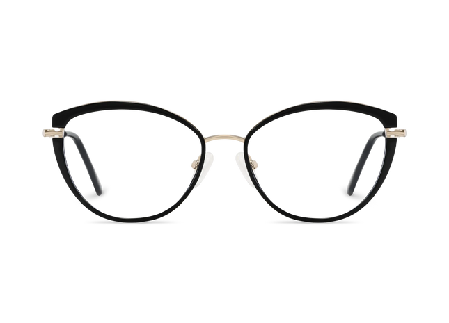 Barrett Gold/Black Cat Eye Glasses 2