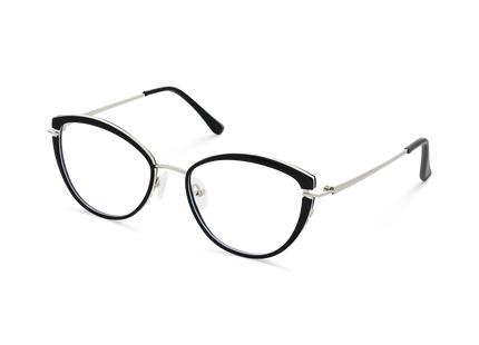 Barrett Gold/Black Cat Eye Glasses 3