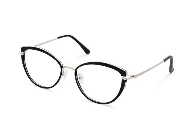 Barrett Gold/Black Cat Eye Glasses 3