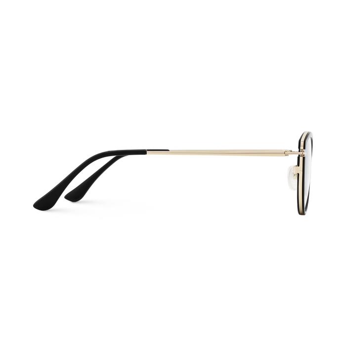 Barrett Gold/Black Cat Eye Glasses 4