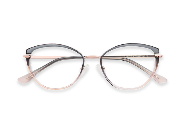 Barrett Grey to Pink Cat Eye Glasses 1