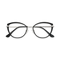 Barrett Silver/Black Cat Eye Glasses 1