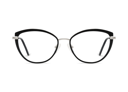 Barrett Silver/Black Cat Eye Glasses 2
