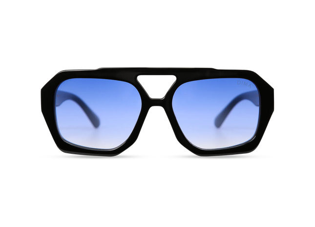 Beth black frame blue gradient lens 1