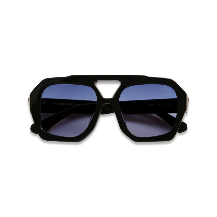 Beth black frame blue gradient lens 2