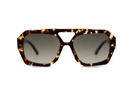 Beth blonde tortoise frame grey gradient lens 1
