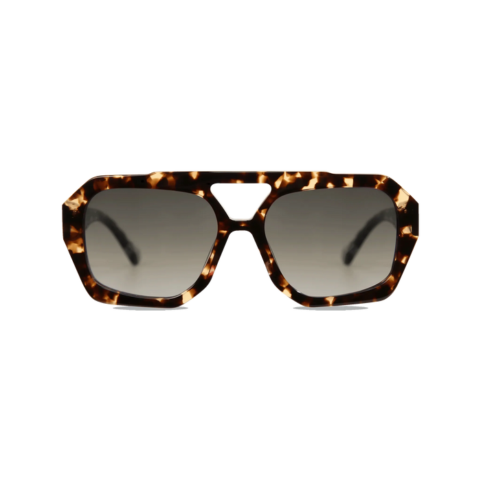 Beth blonde tortoise frame grey gradient lens 1
