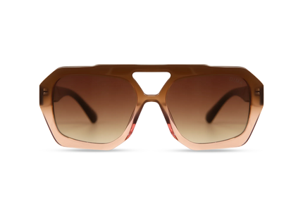  Beth milky brown gradient frame brown gradient lens 1