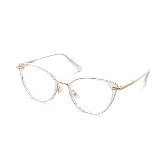 Blakely Clear Cat Eye Glasses 3