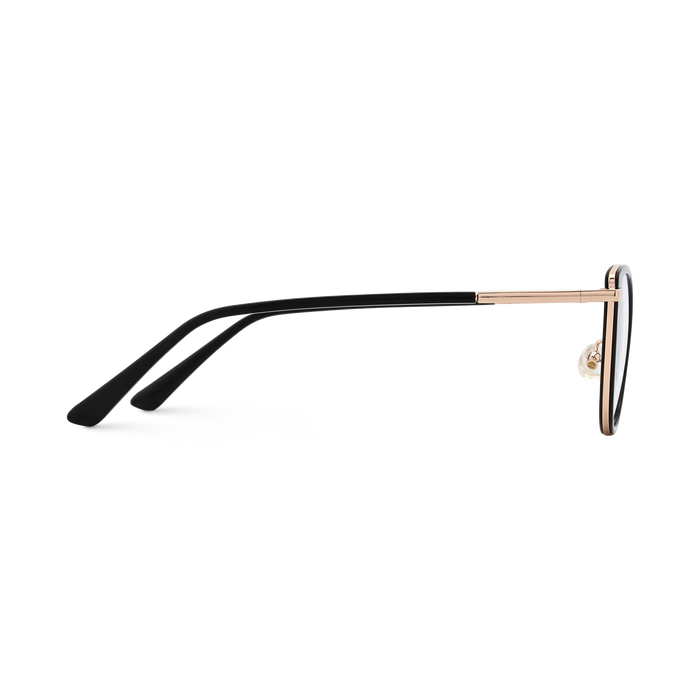 Blakely Gold/Black Cat Eye Glasses 4