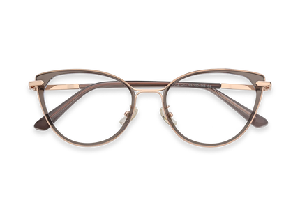 Blakely Light Brown Cat Eye Glasses 1