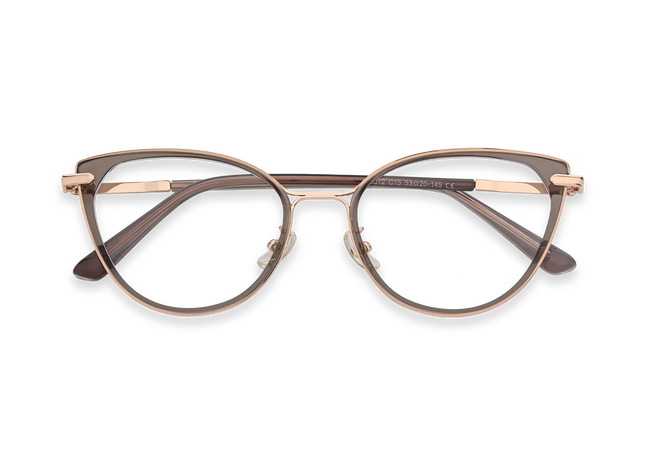 Blakely Light Brown Cat Eye Glasses 1