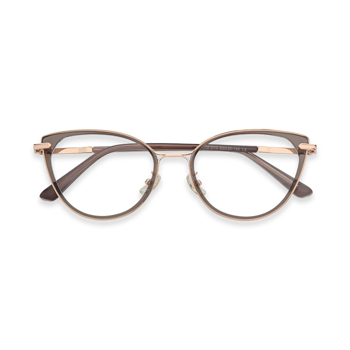 Blakely Light Brown Cat Eye Glasses 1