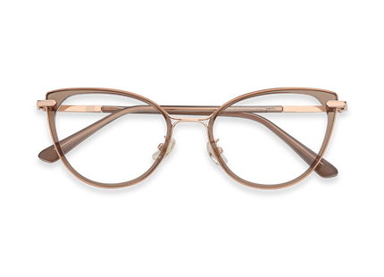 Blakely Peach Cat Eye Glasses 1
