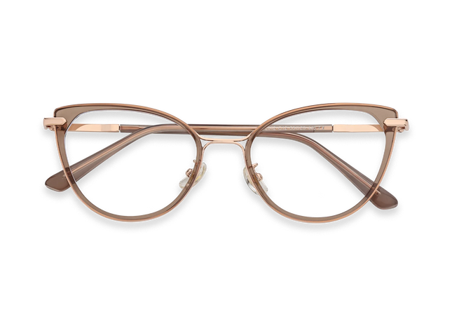 Blakely Peach Cat Eye Glasses 1