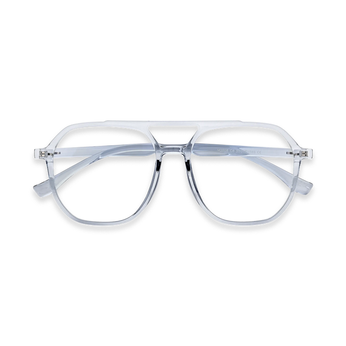 Brantley Crystal Blue Aviator Glasses 1