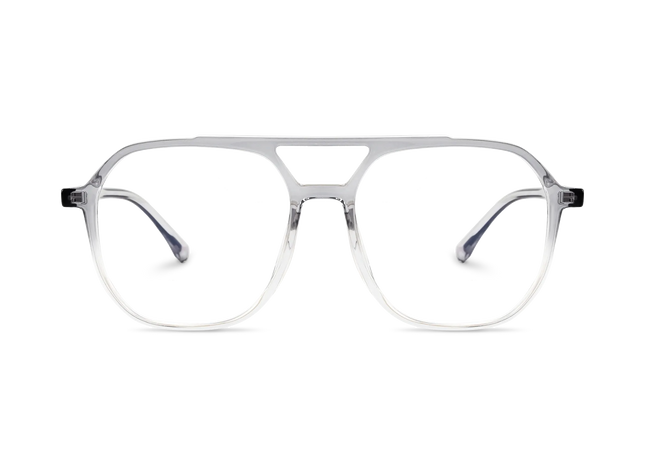 Brantley Grey Gradient Aviator Glasses 2