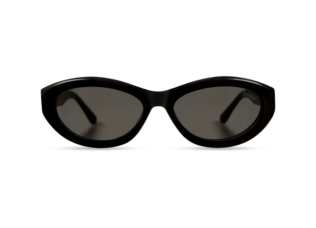 DIMA Eyewear Audra Black Frame Grey Lens 1
