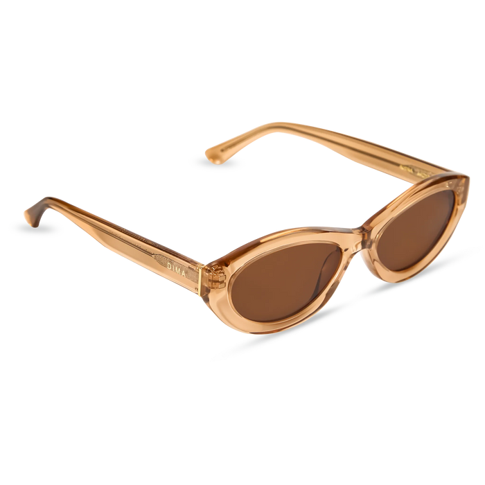 DIMA Eyewear Audra Crystal Brown Frame Brown Lens 3