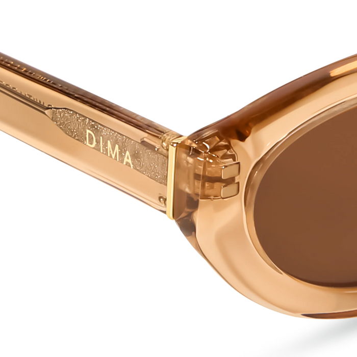 DIMA Eyewear Audra Crystal Brown Frame Brown Lens 5