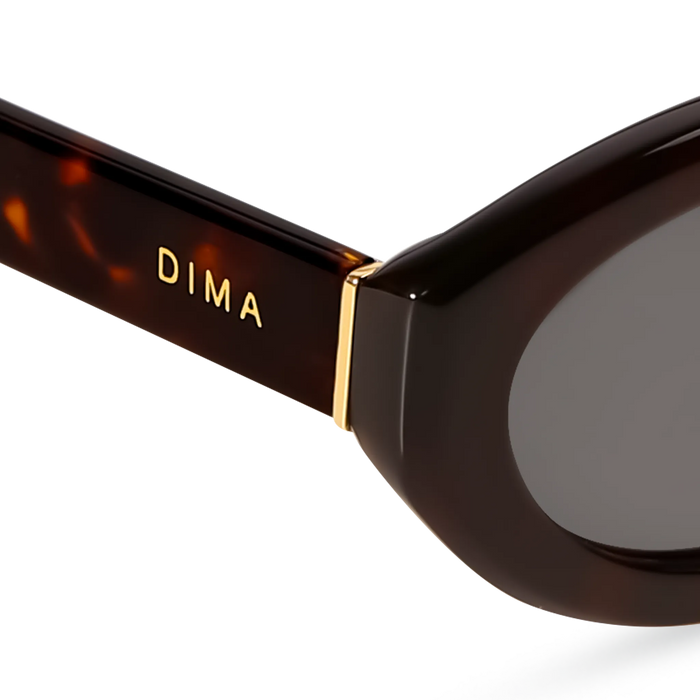 DIMA Eyewear Audra Dark Tortoise Frame Grey Lens 5