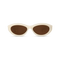 DIMA Eyewear Audra Milky White Frame Brown Lens 1