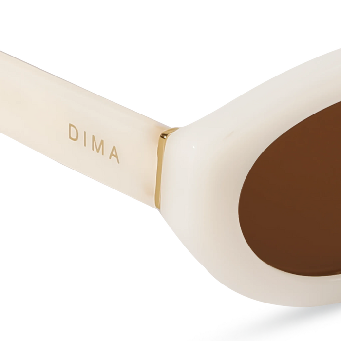 DIMA Eyewear Audra Milky White Frame Brown Lens 5