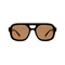 DIMA Eyewear Flare Black Frame Light Brown Lens 1