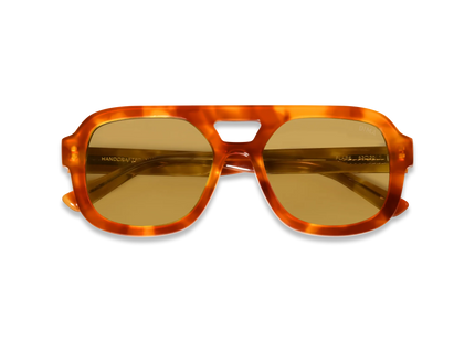 DIMA Eyewear Flare Havana Frame Yellow Lens 2