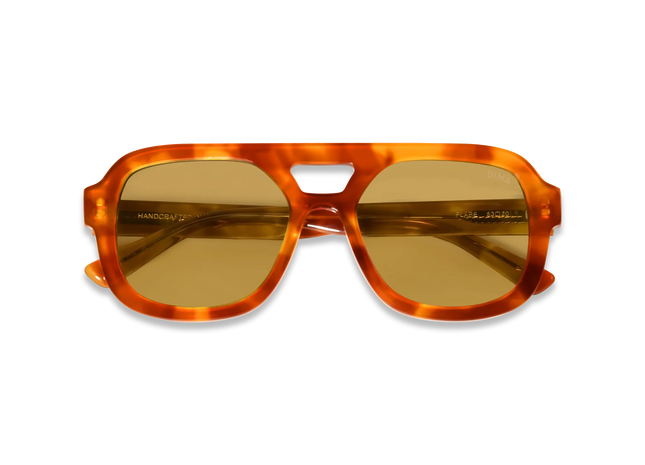 DIMA Eyewear Flare Havana Frame Yellow Lens 2