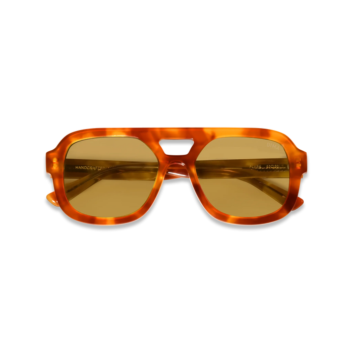 DIMA Eyewear Flare Havana Frame Yellow Lens 2