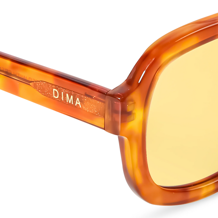 DIMA Eyewear Flare Havana Frame Yellow Lens 5