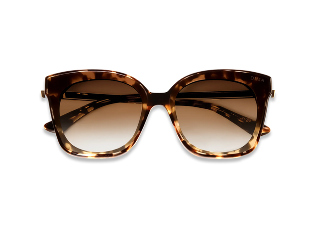 DIMA Eyewear Lulu Espresso Tortoise Frame Brown Gradient Lens 2