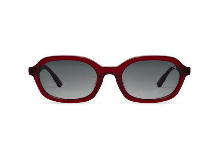 DIMA Eyewear Rayna Crystal Red Frame Grey Gradient Lens 1