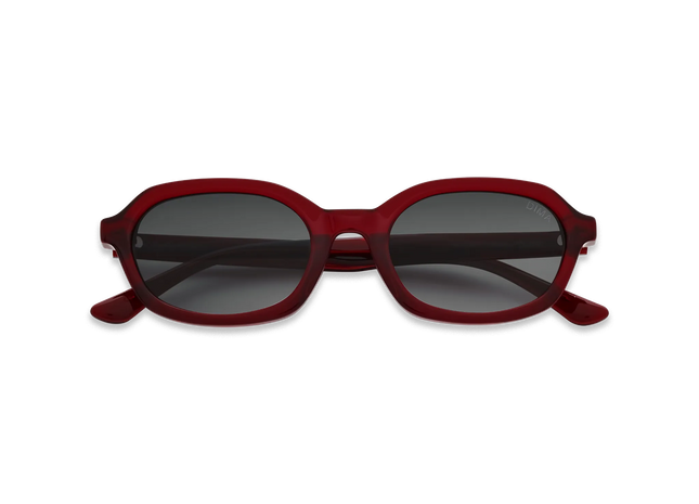 DIMA Eyewear Rayna Crystal Red Frame Grey Gradient Lens 2