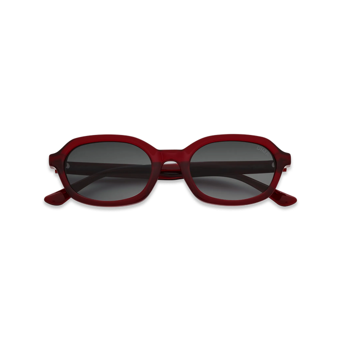 DIMA Eyewear Rayna Crystal Red Frame Grey Gradient Lens 2