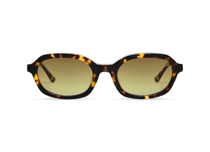 DIMA Eyewear Rayna Dark Tortoise Frame Mustard Gradient Lens 1